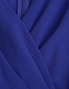 by swan Rochie Mini Bleu Marin cu Decolteu Petrecut cu Drapaje Kismetia