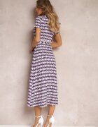 by swan Rochie Mov Mamci Tip cămașă Legată în talie Maevana