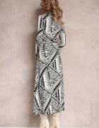by swan Rochie Neagră-Albă Petrecută cu Legătură cu Imprimeu Fantezist Zelline