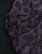 by swan Rochie Neagră cu imprimeu de panteră din plasă cu viscoză cu croială ajustată Nalandra