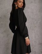 by swan Rochie Neagră cu Vâscoză cu Croi Cloș Selaitea