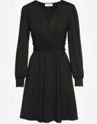 by swan Rochie Neagră cu Vâscoză cu Croi Cloș Selaitea