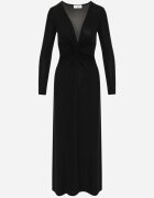 by swan Rochie Neagră Metalică cu încrețire la decolteu Enemelle