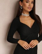by swan Rochie Neagră Tip plic Mulată Anelile