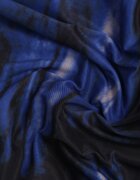by swan Rochie Negru-Bleumarin De plasă Mulată Lungă Cu șlit lateral Telnut