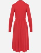 by swan Rochie roșie cambrată cu umeri întăriți decorată cu decupaj Arfedi