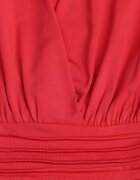 by swan Rochie Roșie din Viscoză cu Croială Cloș cu Partea de Sus tip Plic Seliane