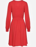 by swan Rochie Roșie din Viscoză cu Croială Cloș Selaitea