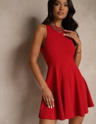 by swan Rochie Roșie din Viscoză cu croială evazată Miliviela