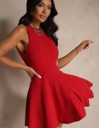 by swan Rochie Roșie din Viscoză cu croială evazată Miliviela