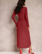 by swan Rochie Roșie Petrecută Cambrată Anelile