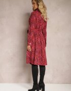 by swan Rochie Roșie Tip cămașă Legată în talie Shelah