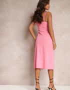 by swan Rochie Roz cu Despicătură cu Bretele Neave