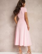 by swan Rochie Rozalie cu croială cambrată cu imitație de nod și decolteu triunghiular Telvitela