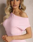 by swan Rochie Rozalie Mulată Midi Asimetrică Lirevasse