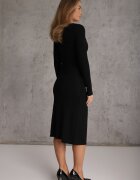 by swan Rochie Strălucitoare Petrecută Midi Neagră Zaola