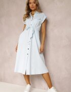 by swan Rochie tip cămașă Albastru deschis Eiditrite