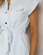 by swan Rochie tip cămașă Albastru deschis Eiditrite