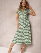 by swan Rochie Verde a mamei tip cămașă legată în talie Maevana