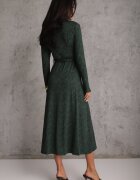by swan Rochie Verde închis Tip cămașă Midi cu cordon Xudilla