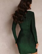 by swan Rochie Verde tip plic cu drapaj Mivi