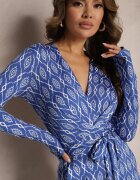 by swan Salopetă Bleumarin Cambrată cu Craci Largi și Centură Legată Acaelia