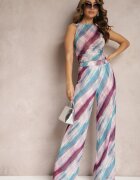 by swan Tank Top albastru deschis din plasă cu imprimeu abstract Nuerena