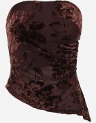by swan Top bandeau asimetric cu flori Lieratua Maro