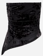 by swan Top bandeau asimetric cu flori Lieratua Negru