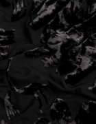 by swan Top bandeau asimetric cu flori Lieratua Negru
