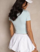 by swan Tricou Albastru deschis Cropped din Vâscoză Efranessa