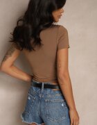 by swan Tricou Maro Cropped cu Vâscoză Efranessa