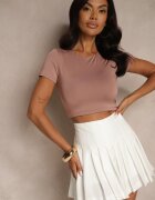 by swan Tricou Roz închis Cropped cu Viscoză Efranessa