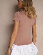 by swan Tricou Roz închis Mulât din viscoză cu decolteu în V Follerea