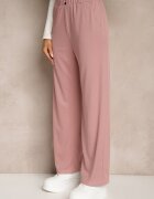 cantarana Pantaloni roz talie înaltă stil paper bag cu elastic în talie Lunalitia
