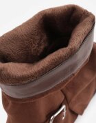 cesario conti Botine biker decorate cu două catarame și carâmb răsucit Aolia Maro