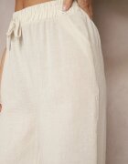 cflo Pantaloni bej deschis cu croială largă talie înaltă Edilisea