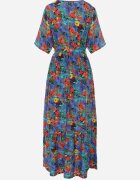 cflo Rochie Albastru-Verde din Viscoză Lylian