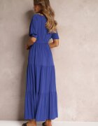 cflo Rochie bleu marin evazată cu cordon Adotine