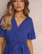 cflo Rochie bleu marin evazată cu cordon Adotine