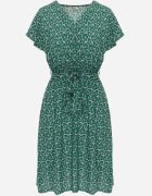 cflo Rochie de vară Verde tip plic legată în talie din vâscoză Meridase