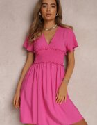 cflo Rochie Fuchsia din Viscoză Rukhsar