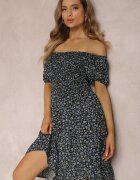 cflo Rochie Neagră din Viscoză Hermamia