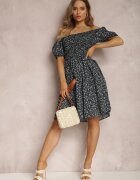 cflo Rochie Neagră din Viscoză Hermamia