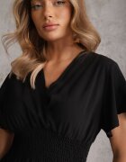 cflo Rochie Neagră din Viscoză Jadith