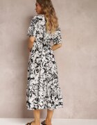 cflo Rochie Negru-Albă Humina