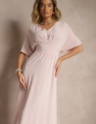 cflo Rochie roz deschis cu croială evazată cu elastic în talie Iffine