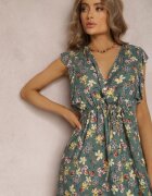 cflo Rochie Verde din Viscoză Philameia