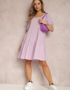 cflo Rochie Violet Deschis din Viscoză Agathestra