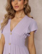 cflo Rochie Violet din Viscoză Lobsy